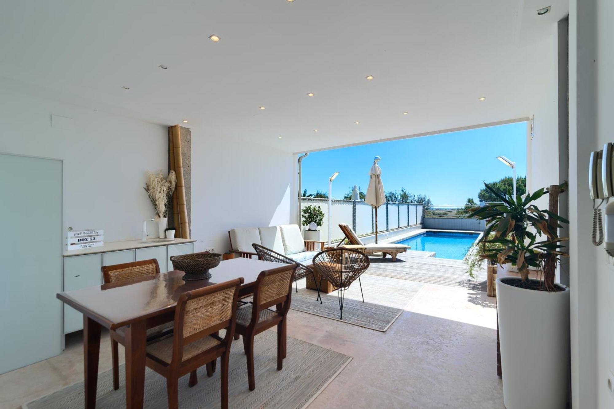 Ferienwohnung Casa Frente Al Mar Con Piscina Privada Sagunt Exterior foto