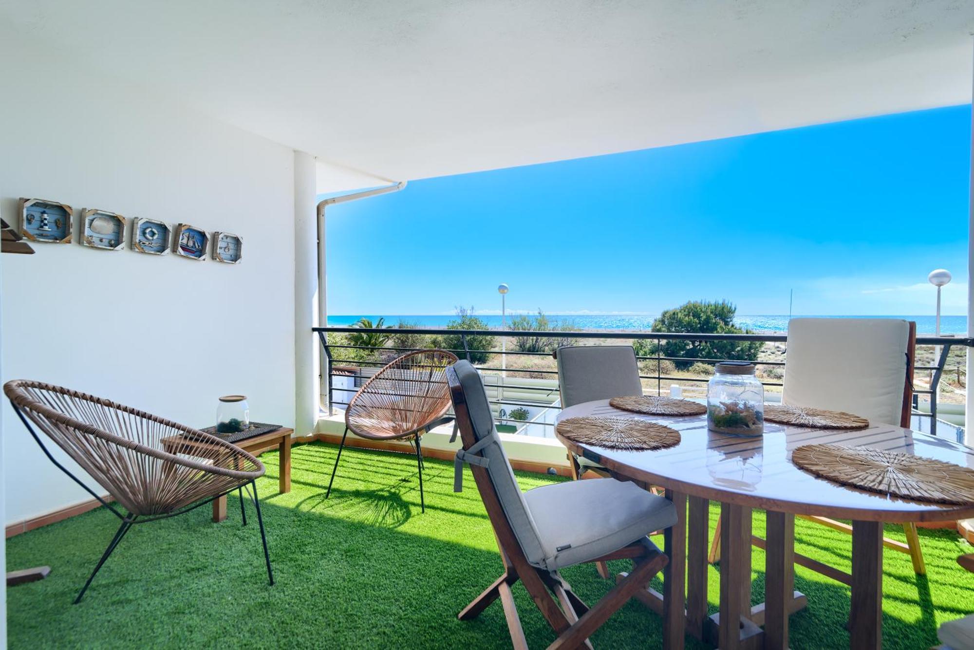 Ferienwohnung Casa Frente Al Mar Con Piscina Privada Sagunt Exterior foto